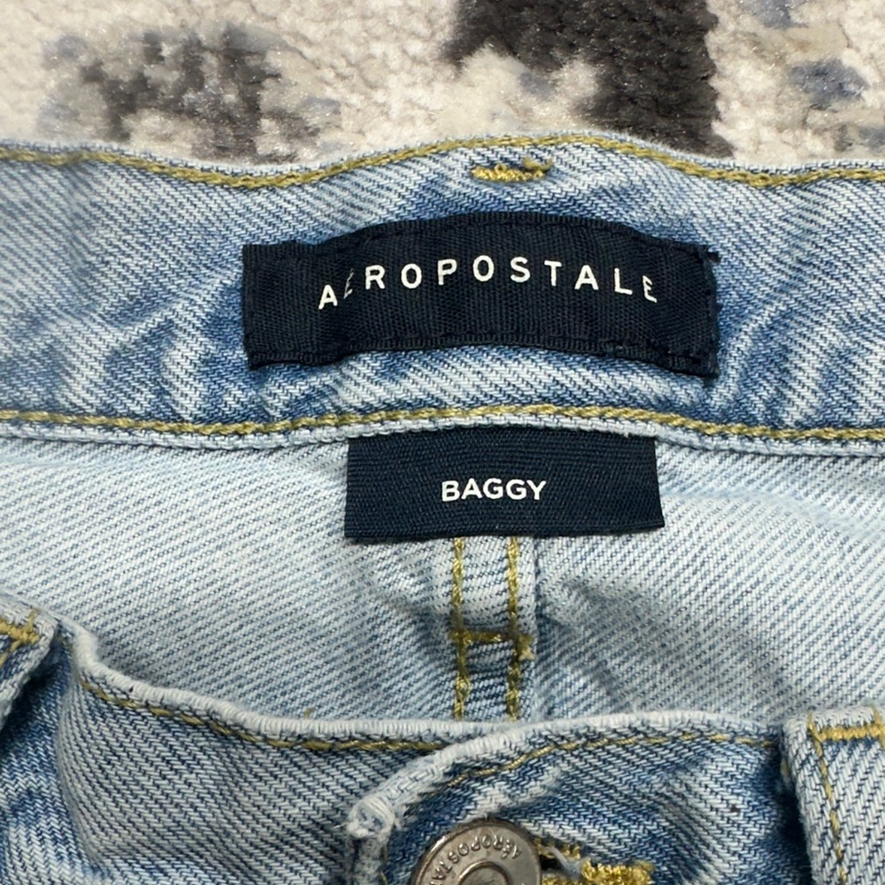 Aeropostale Baggy Jeans Men’s 29x30 Light Wash Denim 100% Cotton Y2K Style - Picture 3 of 8